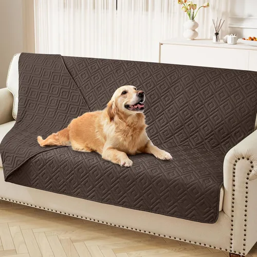 Miniatura 76 de hyha Manta impermeable para perro, manta suave para cama de perro, manta para mascotas, funda de sofá impermeable lavable para perros, fundas Gris
