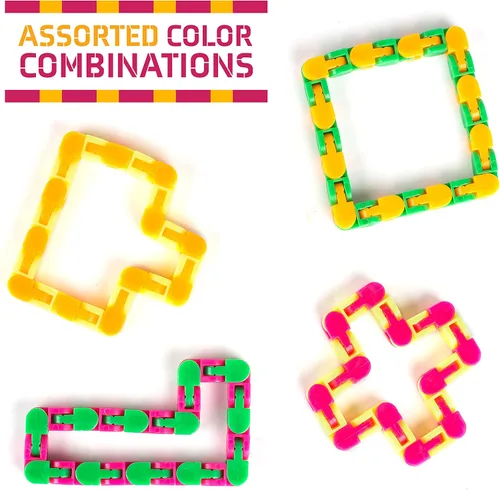 Miniatura 4 de Neliblu Wacky Tracks Snap and Click Fidget Toys para niños sensoriales – TDAH, autismo, terapia de alivio del estrés – Mantiene los dedos ocupados