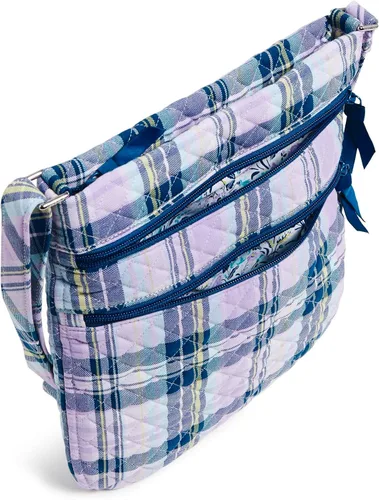 Miniatura 5 de Vera Bradley Bolso cruzado hipster de algodón con triple cremallera para mujer