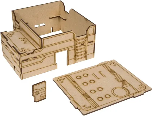 Miniatura 4 de The Broken Token Zona 186 SCTN 3 - Edificio de terreno MDF para juegos de ciencia ficción y juegos de guerra