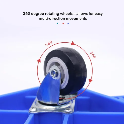 Miniatura 6 de Tabla de sentarse para niños con ruedas universales – Scooter de plástico de seguridad para niños de 6 a 12 años – Scooter deportivo manual con asas