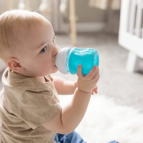 Miniatura 3 de Olababy, manga de silicona para vasitos AVENT, 4 onza, Azul