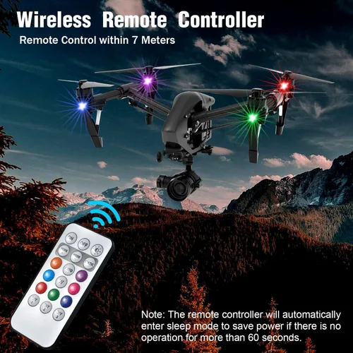 Miniatura 3 de 4 luces estroboscópicas LED inalámbricas con control remoto, 8 colores recargables, luces LED anticolisión, luces de advertencia de emergencia