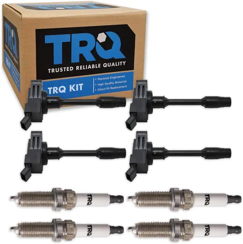 Miniatura 84 de Kit de Bobina de Encendido y Bujía TRQ 8 Piezas Bujías de Iridio Compatibles con Mercedes-Benz C250 2012-2015 y SLK250 2012-2015