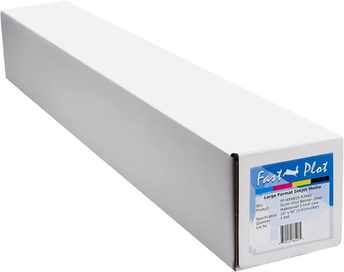 Miniatura 3 de FastPlot Banner de vinilo para exteriores, impermeable, 15 mil 14.11 oz, rollo de 24 pulgadas x 60 pies, núcleo de 2 pulgadas