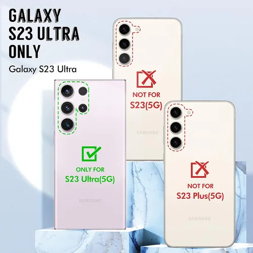 Miniatura 7 de Funda para Samsung Galaxy S23 Ultra con parachoques [sin protector de pantalla] + protector de cámara, TPU a prueba de golpes, protección de 360°