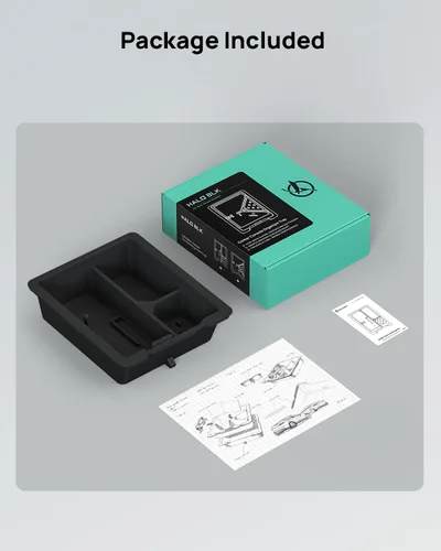 Miniatura 7 de HALOBLK Bandeja organizadora de consola central, diseño extraíble de dos niveles compatible con Tesla Model 3 (2021-2023) Modelo Y (2021-2024)