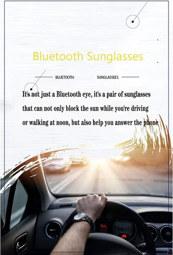 Miniatura 6 de IVY Lentes inteligentes, lentes de sol de audio inalámbricos Bluetooth con auriculares abiertos y llamadas manos libres, color negro glamour
