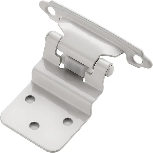 Miniatura 9 de Ravinte 10 paquetes de 5 pares de bisagras de gabinete de latón antiguo de 3/8" insertadas, bisagras de cierre automático para gabinetes y puertas