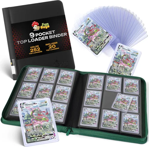 Miniatura 16 de FunGuys Toploader - Carpeta de almacenamiento para tarjetas, 252 carpetas con 9 bolsillos superiores, colección de tarjetas para Yugioh, MTG, TCG