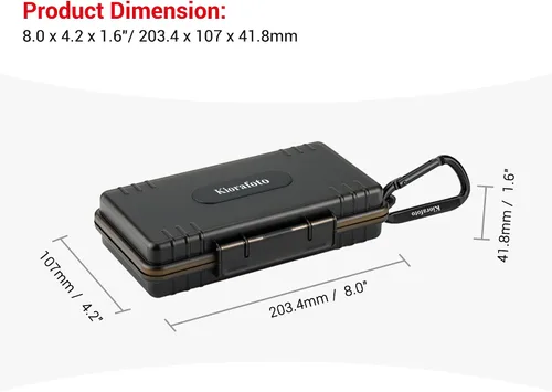 Miniatura 8 de Funda para tarjetas SD de 36 ranuras con 36 fundas individuales de plástico transparente para 36 tarjetas SD SDXC SDHC, resistente al agua