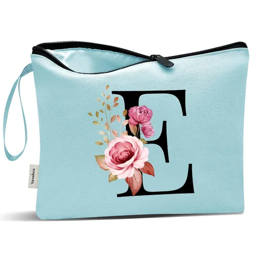 Miniatura 160 de Vavabox A-Z Bolsa de Maquillaje Personalizada, Regalos de Cumpleaños para Mujeres y Mamá, Regalos para la Mejor Amiga, Bolsa de Cosméticos