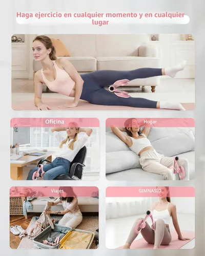 Miniatura 6 de Thigh Trainer for Women, 360° Adjustable Pelvic Floor Muscle Trainer, Inner Thigh Exerciser, Multi-Function Home Gym Equipment for Hip, Leg, Arm &