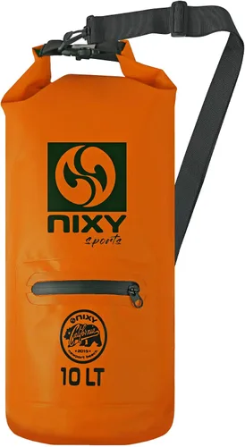 Miniatura 10 de NIXY Bolsa seca impermeable de 10 L con parte superior enrollable, ligera y duradera para paddleboard, kayak, senderismo, camping, canotaje, playa