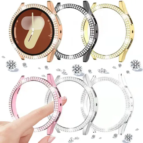 Miniatura 121 de DEALELE Paquete de 1 + 3 fundas y protector de pantalla compatible con Samsung Galaxy Watch FE / 5/4 de 1.575 pulgadas, funda protectora