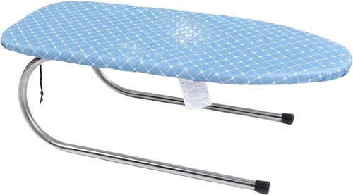 Miniatura 2 de GLOGLOW Mini tabla de planchar plegable, tabla de planchar con marco de acero inoxidable, funda de algodón extraíble para espacios pequeños