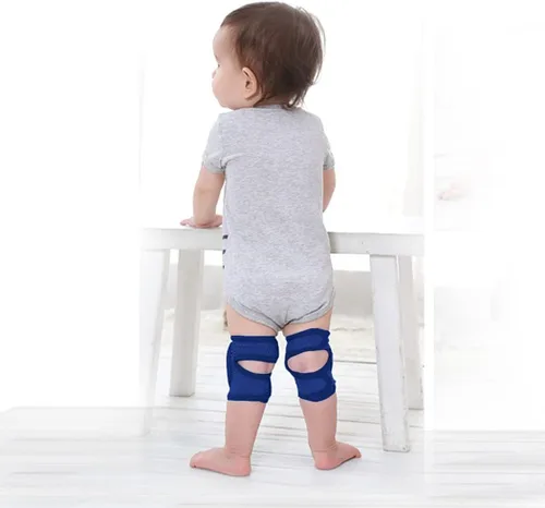 Miniatura 4 de CB Rodilleras de bebé para gatear, rodilleras para gatear para bebés, ajustables, antideslizantes, transpirables para gatear niños pequeños (3 pares)