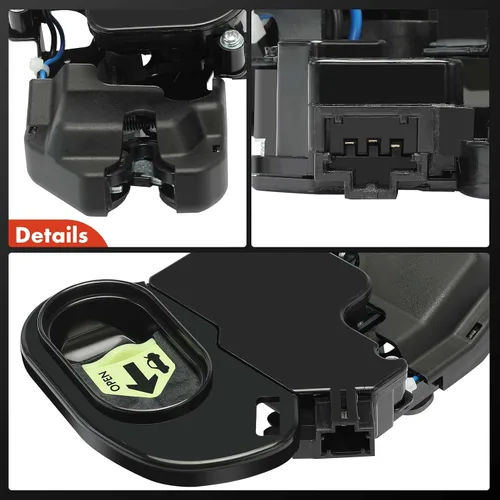 Miniatura 7 de A-Premium Actuador de bloqueo de la tapa del pestillo del maletero del portón trasero compatible con vehículos Acura y Honda - TL 2004-2008, Accord