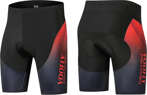 Miniatura 4 de voofly Hombres Ciclismo Jersey Conjunto Hombres Manga Corta Compresión Bicicleta Pantalones Cortos Gel Acolchado Ciclismo Ropa