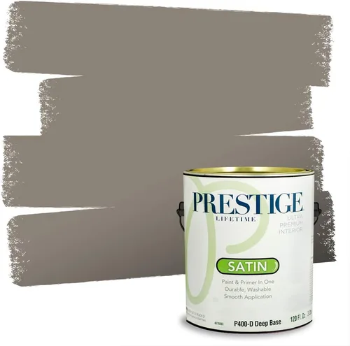 Miniatura 152 de PRESTIGE Paints - Pintura interior e imprimación en uno, 1 galón, cáscara de huevo, pimienta envejecida