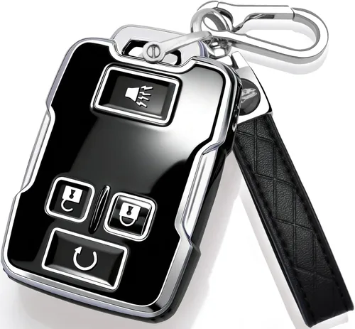 XIYANG TRADE funda para llavero de Chevy con llavero, carcasa de llave de TPU con protección completa compatible con llave remota GMC Chevy Colorado