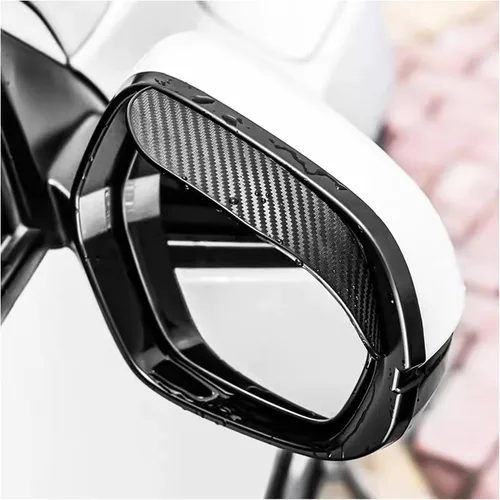 Miniatura 7 de Kewucn 2 PCS Cejas de Visor de Lluvia para Espejo, Protectores de Visor de Lluvia Impermeables para Espejos Laterales de Automóvil, Accesorios