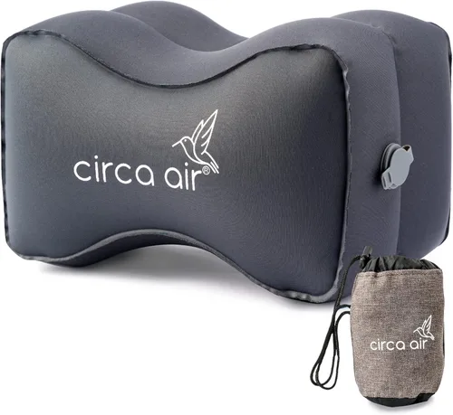 Circa Air - Almohada inflable de rodilla para dormir de lado, almohada de viaje entre las piernas para dormir, almohada ortopédica para alivio del