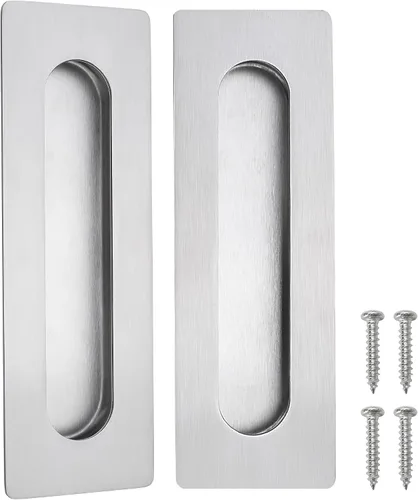 Miniatura 17 de CozyTower Tiradores empotrados de 4.72 pulgadas para puerta de armario, armario de cocina, manija de puerta corrediza pequeña, herrajes Acero