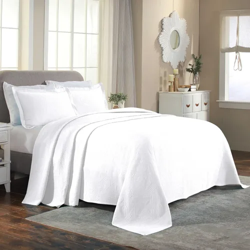 Miniatura 21 de Superior Juego de colcha de algodón de 2 piezas, diseño de círculos celtas, decoración de cama para el hogar, 1 funda de almohada, manta