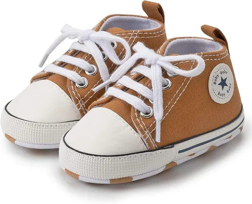 Miniatura 5 de KIDSUN zapatos deportivos altos hasta el tobillo para bebés niños y niñas con suela antideslizante suaves para recién nacidos zapatos precaminadores