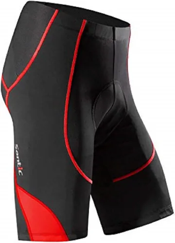 Miniatura 13 de Santic Pantalones cortos de ciclismo para hombre, pantalones acolchados para ciclismo, ropa de ciclismo