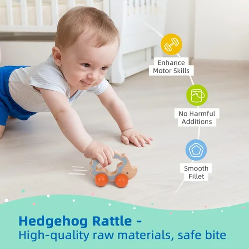 Miniatura 7 de TOOKYLAND Juguetes Montessori para bebés de 6 a 12 meses, juego educativo de aprendizaje 7 en 1, juguetes de madera