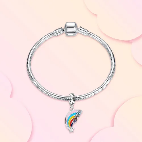 Miniatura 2 de Annmors Dijes familiares de joyería para mujer, plata de ley 925, colgante con circonita cúbica, cuentas de joyería para niñas, regalos de bricolaje