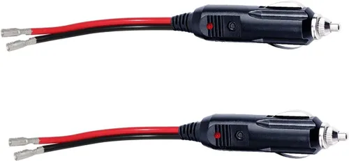 Miniatura 6 de Enchufe macho de repuesto para encendedor de cigarrillos, 12 V, con cables 2P