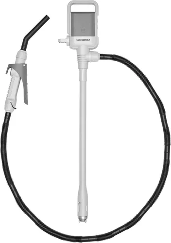 Miniatura 11 de Deway Bomba de batería de transferencia automática de combustible con parada automática y manguera de PVC, bomba de sifón de 2.5 GPM para gasolina