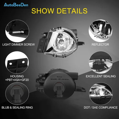 Miniatura 4 de Lámparas antiniebla para BMW Serie 3 (323i 325i 325xi 328i xdrive 330xi 335d 335i 328xi 335xi 330i Sedan E90 / Wagon E91), (sin paquete deportivo)