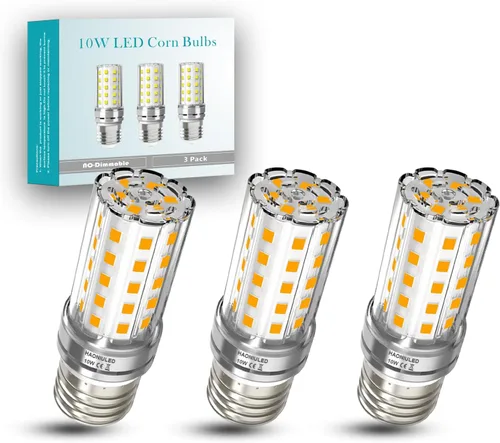 Miniatura 12 de Foco LED de 10 W (equivalente a 100 W), 5000 K (luz diurna), base mediana E26/E27, 1100 lúmenes, no regulable, pack de 3 E26 Luz blanca diurna 5000k