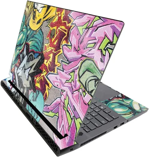 Miniatura 605 de MightySkins - Skin brillante con purpurina para Alienware M17 R3 (2020) y M17 R4 (2021) - Diversión de los años 90 Acabado duradero con purpurina