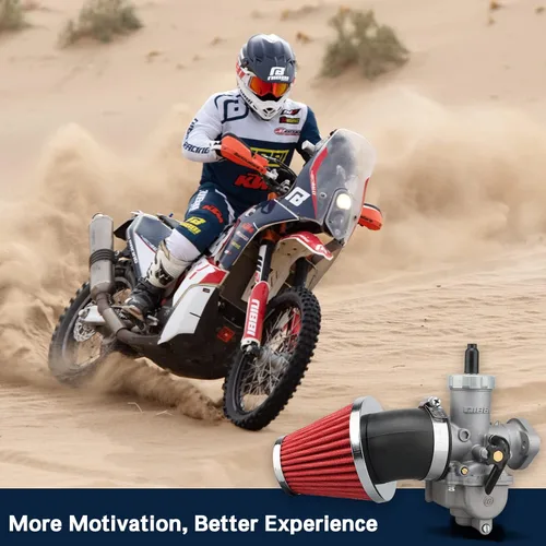 Miniatura 8 de NIBBI Carburador PE17mm Carburador 0.669 in Carburador Fit 80cc 100cc Brida Motores de Motocicleta para Dirt Bike Pit Bike ATV 4 ruedas con chorros