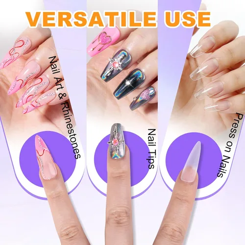 Miniatura 5 de Pegamento de uñas para uñas de acrílico.