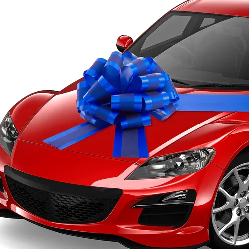 Lazo grande para automóvil de 20 pulgadas, lazo gigante para automóvil, lazo grande para envolver regalos con cinta de 20 pies para regalo,