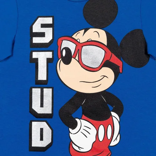 Miniatura 4 de Disney- Camisa de manga corta y pantalones cortos de malla de Mickey Mouse