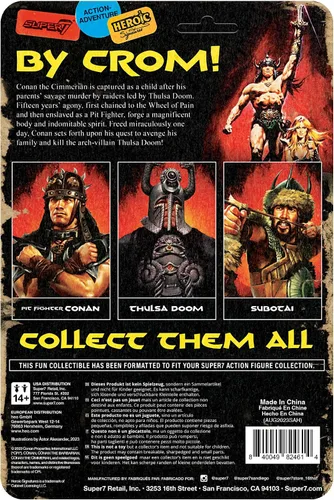 Miniatura 3 de Super7 Conan The Barbarian Subotai - Figura de acción de Conan de 3.75 pulgadas con accesorios, coleccionables de películas clásicas y juguetes retro