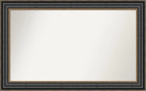 Miniatura 497 de Amanti Art Espejo personalizado, espejo de baño negro puente, espejo de pared o espejo de tocador de baño sobre el fregadero (26 x 26 pulgadas)