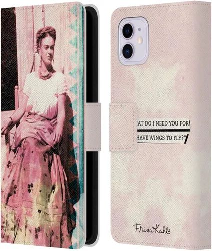 Miniatura 10 de Head Case Designs Officially Licensed Frida Kahlo Floral Portraits and Quotes Leather Wallet Case Compatible with Apple iPhone 11