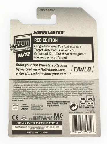 Miniatura 2 de Hot Wheels Sandblaster, Edición Roja 11/12 [rojo] 215/250