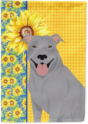 Miniatura 152 de Caroline's Treasures WDK5331CHF - Bandera de verano con diseño de girasoles rojos y blancos, manga grande, para porche, para colgar en la pared