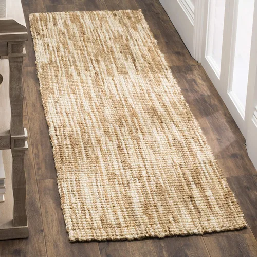 Miniatura 8 de SAFAVIEH Natural Fiber Collection - Alfombra decorativa de 3 x 5 pies, natural y crema, yute hecho a mano, ideal para zonas de alto tráfico