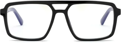 Miniatura 4 de FEISEDY Gafas de luz azul retro estilo aviador para hombres y mujeres, armazón cuadrado, para lectura en computadora/TV/teléfonos B0209