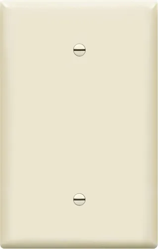 Miniatura 24 de ENERLITES - Placas para pared de dispositivo en blanco, acabado brillante, cubiertas de salida en blanco de tamaño mediano, 1 banda, 4.88 x 3.11